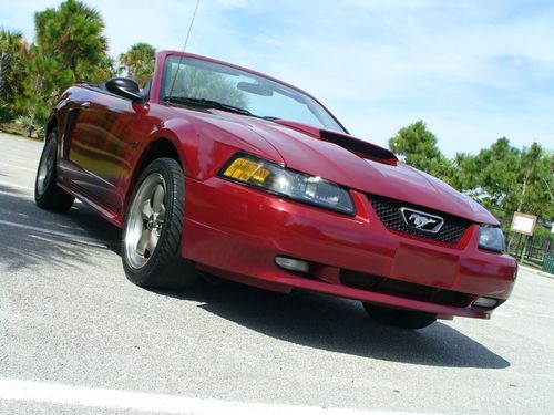 2003 ford mustang gt convertible one owner 52k miles 2-door 4.6l 6 cd leather