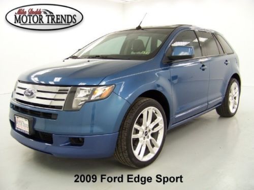 2009 sport navigation pano roof sync leather suede htd seats ford edge 46k