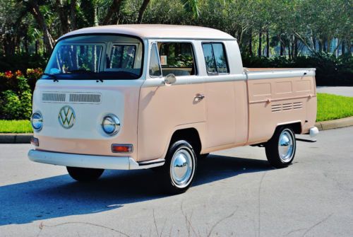 Very rare and stunning 1968 volkswagen vanagon double cab must see drive sweet