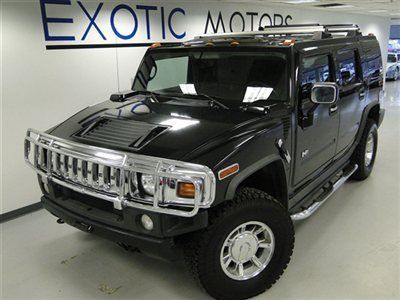 2005 hummer h2 awd blk/blk nav heated seats 3rd seat bose 1-owner only 55k miles