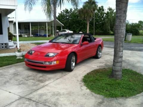 1994 nissan 300zx convertible red runs great check it out