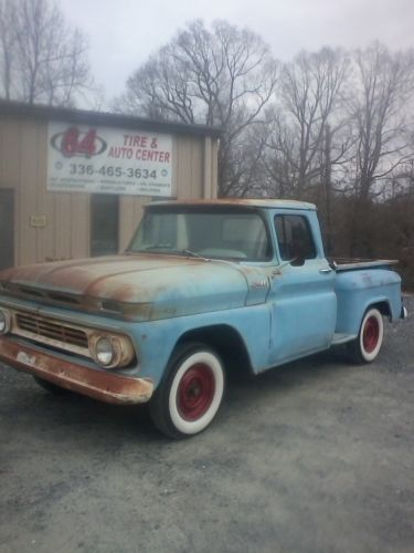 1962 chevy c10 stepside shortbed rat rod farm truck  drives!! nice patina