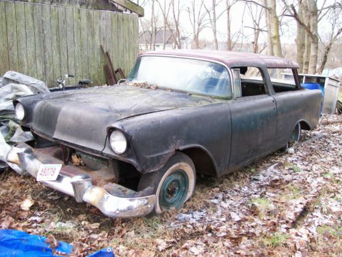 1956 chevy nomad bel air  - small block v8  --  reserved lowered