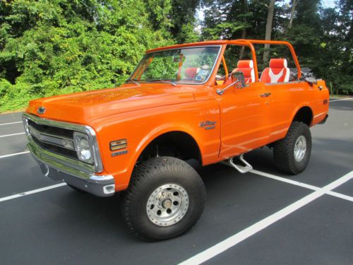 1970 chevrolet k5 blazer 4x4 crate 350 v8 removable top custom 4&#034; lift roll cage