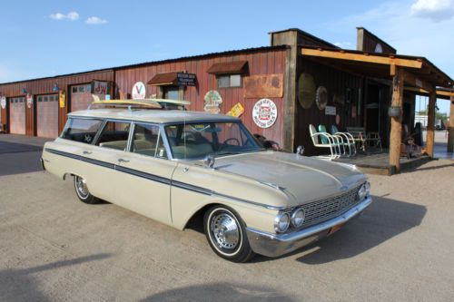 1962 ford wagon  cold air power steering shelby style wheels...orginial pantia