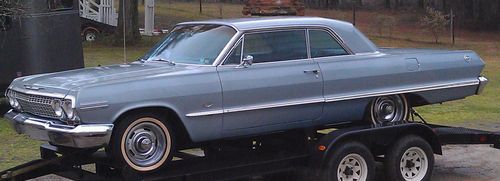 1963 chevy chevrolet impala 2 door htc coupe survivor barn find