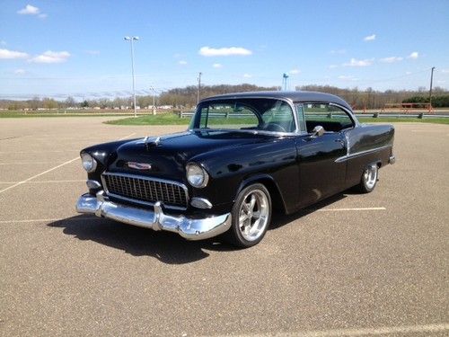 1955 chevy bel air 2 door hard top frame off restored pro touring show car