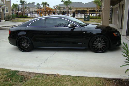 2012 black audi s5 prestige v8 sport custom coupe aftermarket wheels