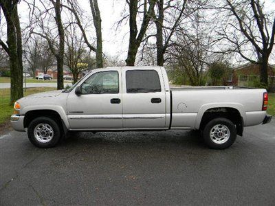 Rare!.3/4 ton hd crew cab sle 2wd with a 6.0l gas engine!.89k actual miles!.go!