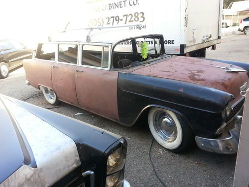 1955 chevy 4 door socal style surf wagon rat rod project v8 dropped tiki roth