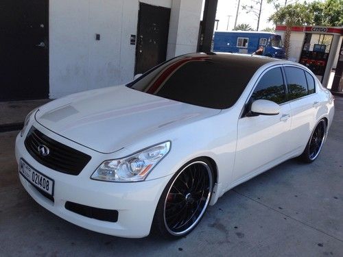 ***** 2007 infiniti g35x *****  ivory pearl with 22" rims, very clean !!!