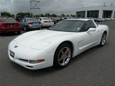 2004 chevrolet corvette coupe white clean automatic bose high miles good cond. f