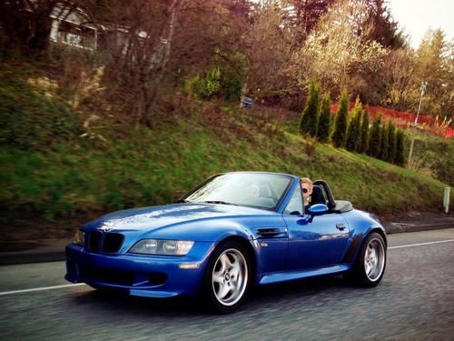 Very clean enthusiast owned estoril blue 2000 bmw z3 m roadster 3.2l