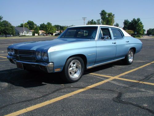 1970 chevelle clean 4-door sleeper with carbed lsx engine 9" ford &amp; much more!!