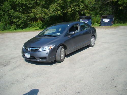 2009 honda civic manual no reserve mechanically excellent runs great salvage