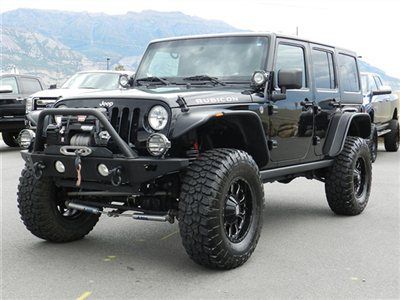 Jeep rubicon 4 door hardtop custom lift wheels tires bumpers winch $10k upgrades
