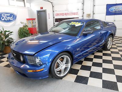 2006 ford mustang gt 61k v8 no reserve salvage rebuildable