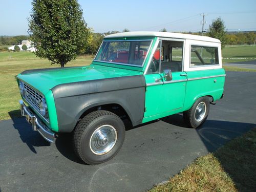1968 ford bronco original 289 3spd 4wd removable hard top drive it anywhere !