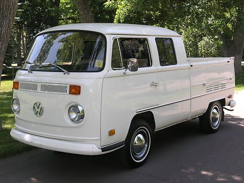 1970 vw double cab pickup truck - unrestored - never, ever rusty-impossibly rare