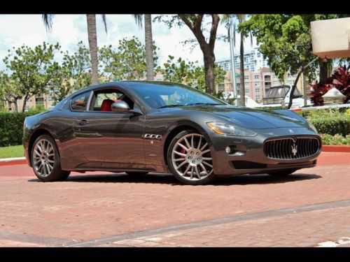 2010 maserati granturismo s grey coupe only 13k 20 wheels red leather sat nav