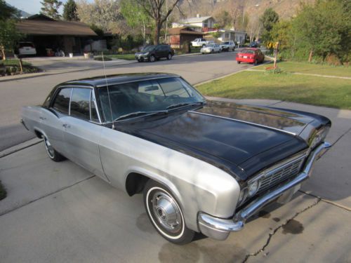 1966 chevrolet impala black/silver - ready to restore