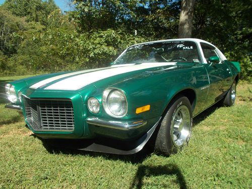 71 rs camaro, # matching, spring green , all org. new int. auto