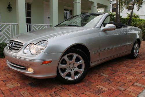2004 mercedes-benz clk320 convertible-fl-kept creampuff-lowest mileage in the us