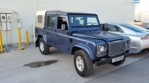 Land rover defender 110 double cab soft top td5 turbo diesel galvanized chassis