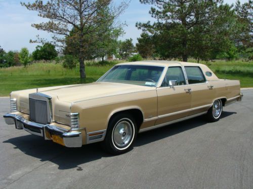1978 lincoln williamsburg limited edition continental lcoc national winner 57k