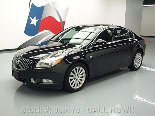 2011 buick regal cxl sunroof htd leather blk on blk 40k texas direct auto