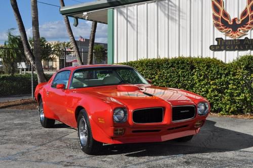 1973 red pontiac trans am 455 automatic numbers matching
