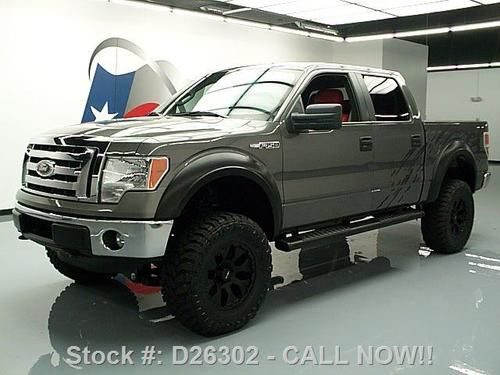 2012 ford f-150 crew 4x4 lift 5.0l v8 leather 17k miles texas direct auto