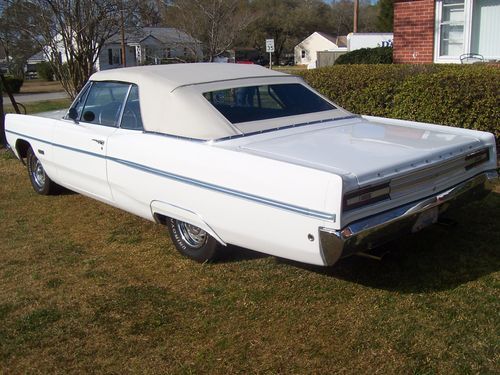 1968 plymouth fury lll convertible beautiful one owner runs and drives excellent