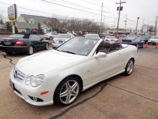 09 grand edition convertible white brown leather interior amg navigation auto