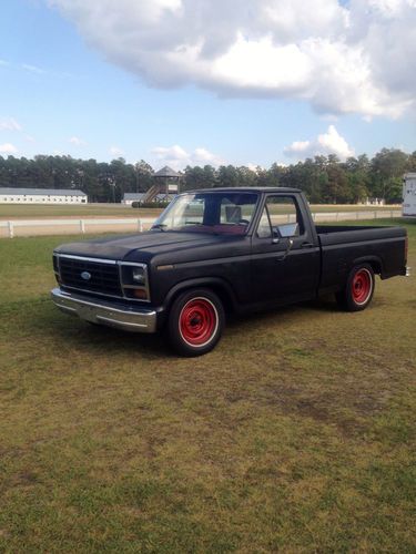 30 year old classic "83" ford f-100 rat rod new straight six w/suicide shifter