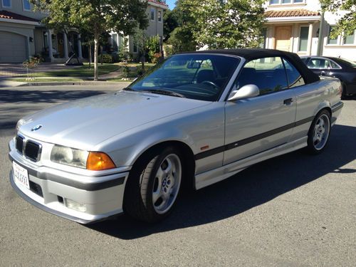 Silver 1998 bmw m3 convertible, manual, 155k miles, 1 owner, bmw serviced