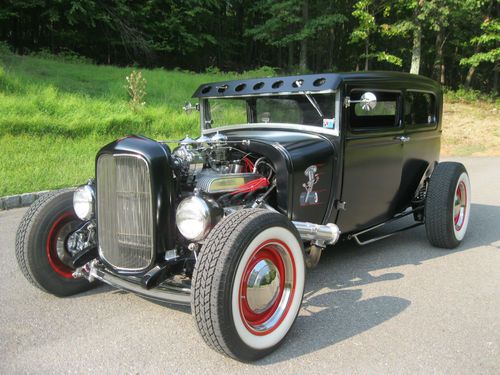 1930 ford model a street rat rod 401 buick nailhead v8 5 speed tremec 3 dueces!!