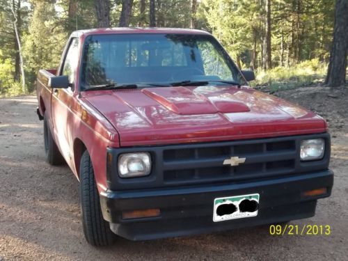 1991 chevy s10 truck 4 cylinder great on gas! no reserve
