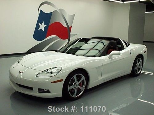 2009 chevy corvette 2lt 6-speed targa top leather 9k!! texas direct auto