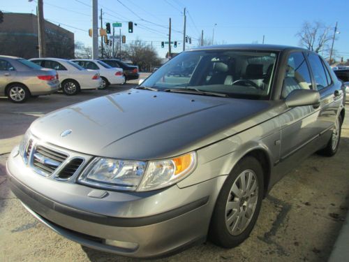 ** 2002 gray saab 9-5 linear low mileage clean carfax loaded excellent condition