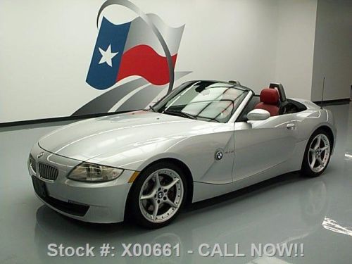 2006 bmw z4 3.0si sport roadster auto red leather 51k texas direct auto