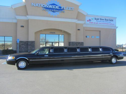 2000 lincoln westwind crystal coach limousine limo no reserve! 174&#034; town car