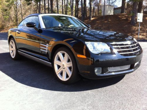 2006 chrysler crossfire coupe base 3.2l v6 black &amp; silver very low mileage!