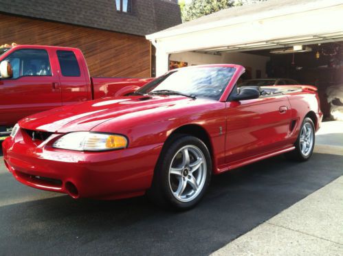 1997 ford mustang svt cobra convertible only 3250 original miles