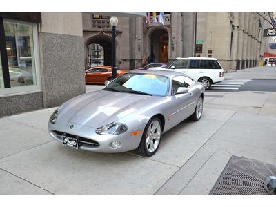 2003 jaguar xk8 coupe.  platinum with gray.