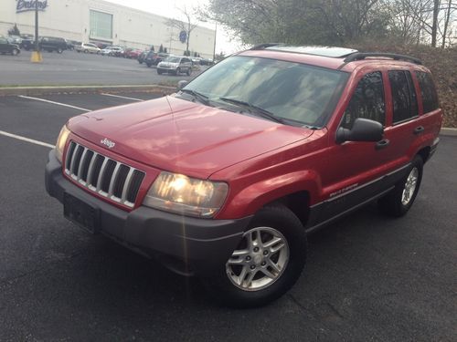 2004 jeep grand cherokee laredo 4x4, sunroof, 2 owner, clean carfax, no reserve