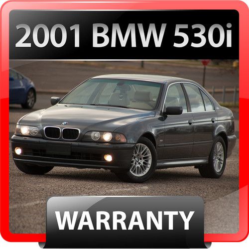 2001 bmw 530i - warranty, two owners, heated+power seats, sunroof, clean carfax!