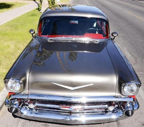 1957 chevy creation/ custom upholstery super 400 small block 700r4 transmission