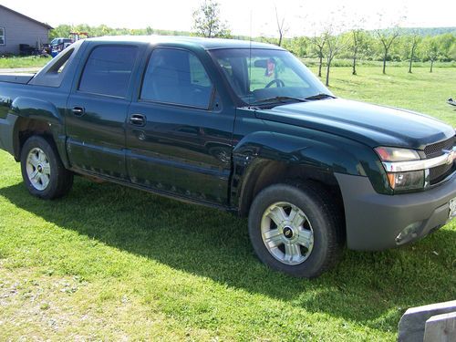 2002 chevy avalanche runs &amp; drives strong green 4l80e automatic 5.3l v8 z71