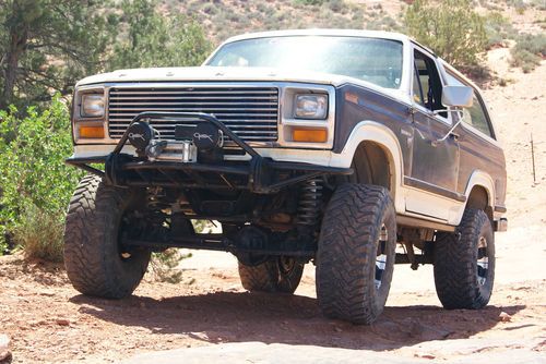 Lifted 1981 ford bronco. rock crawler, offroader, solid axle, 351 motor